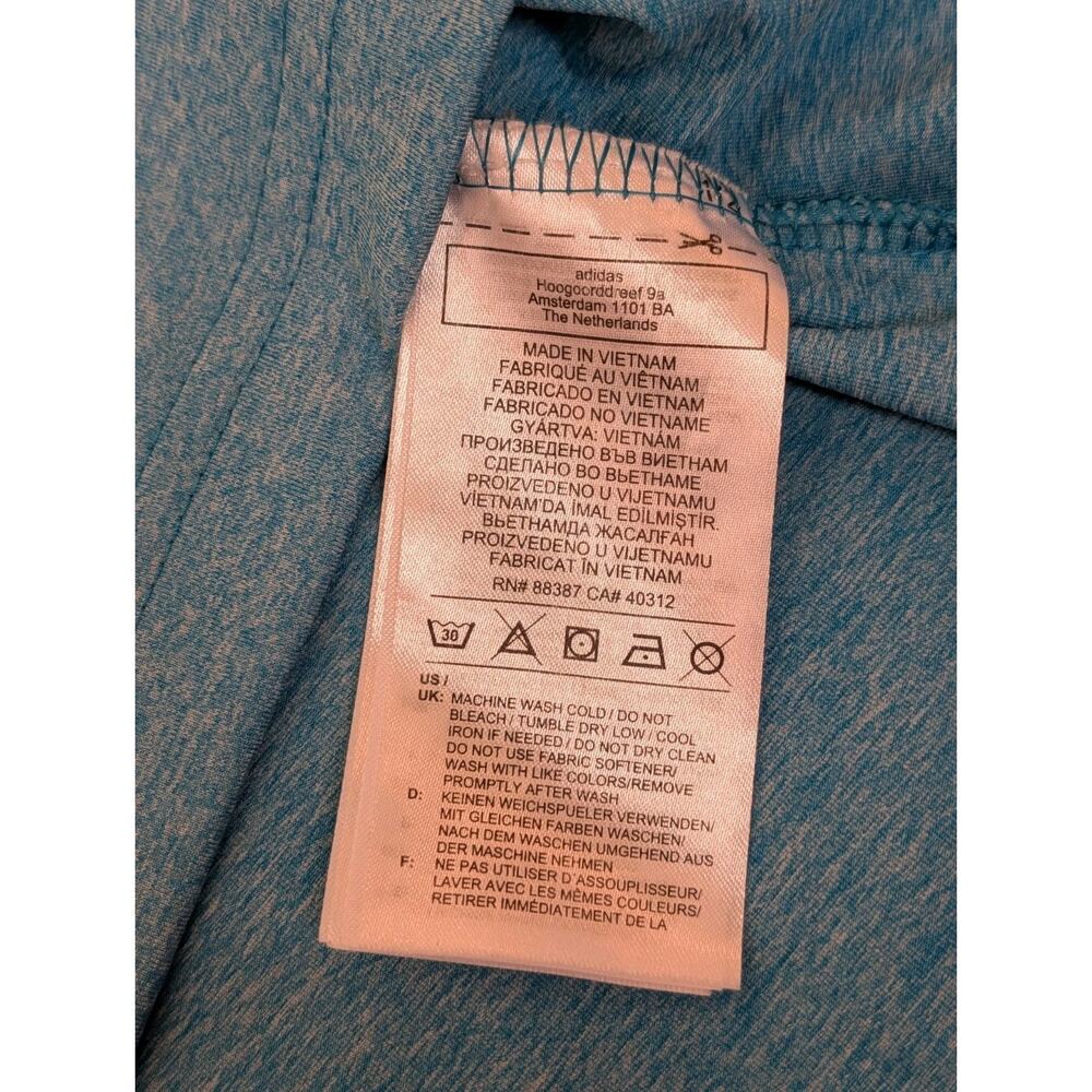 Adidas Men’s 2XL White Blue Color block Performance Golf Polo Stretch Breathable - Picture 8 of 9